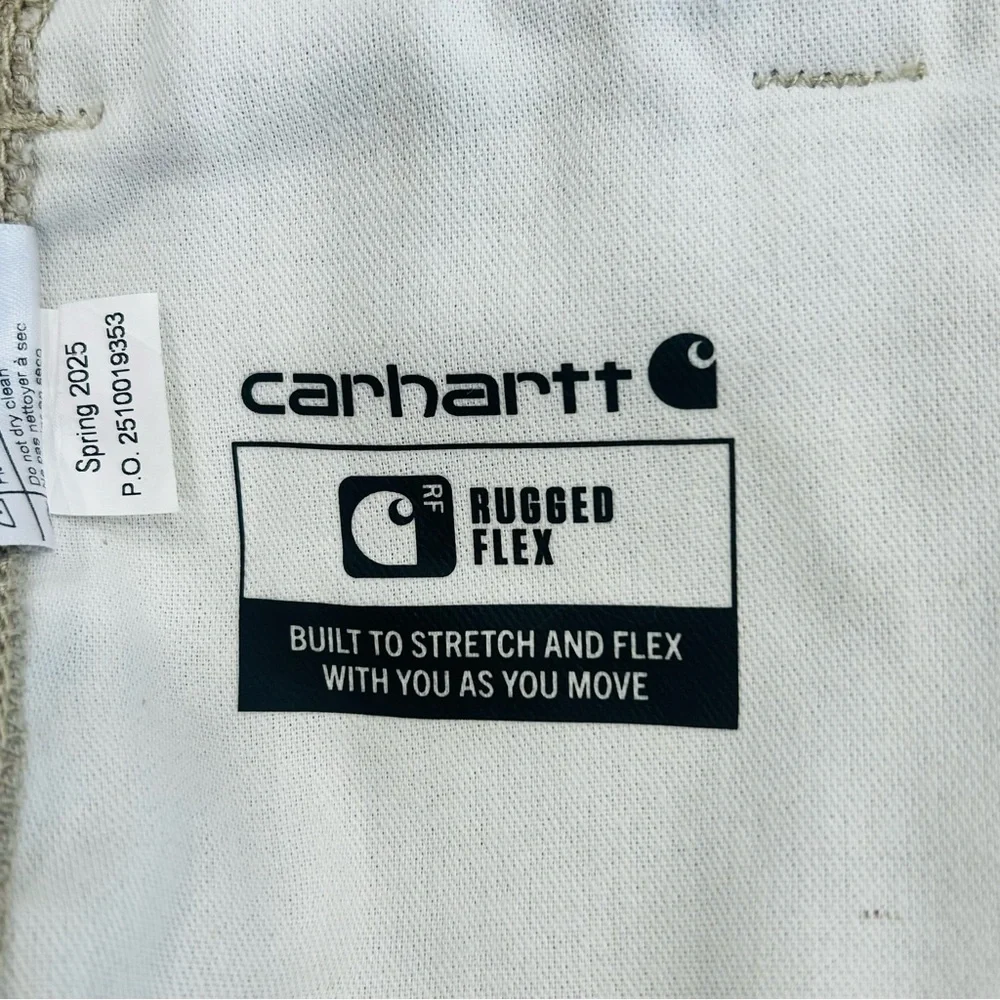 Carhartt Men’s Rugged Flex Relaxed Fit‎ Canvas Work Shorts, Tan, Size 44 - Picture 14 of 16